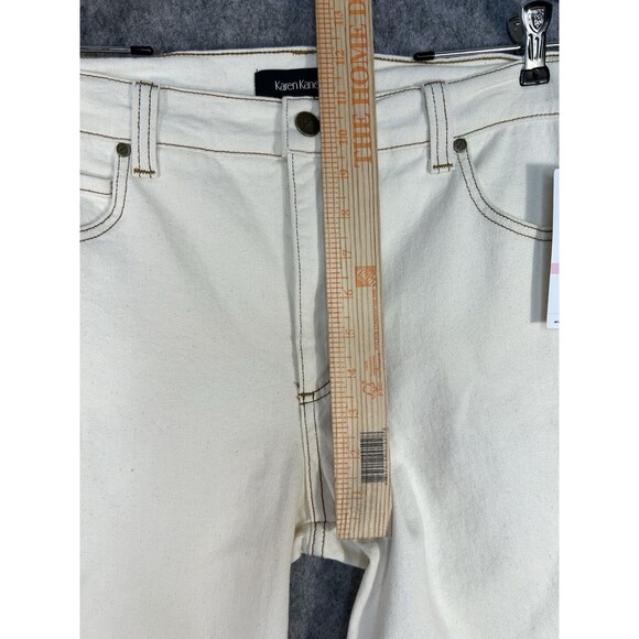 Karen Kane Super Bloom Cropped Women's Jeans Natural Almond Size 10 - Picture 8 of 10